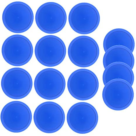 Parliky 30 Stück Airhockey Pucks 64mm Aus Kunststoff Luftkissen Pusher Für Airhockey Tischspiel Für Spielzimmer Und Freizeit