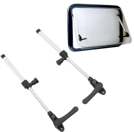 Varilla de Soporte para Ventana de RV, Aleación de Aluminio de 335 Mm/13,19 Pulgadas, Puntales de Soporte de Elevación Telescópicos para Caravana, Autocaravana, Remolque, 1 par