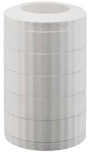 Alessi Plissé MDL19 W - Contenitore Portacapsule Compatibile con Nespresso a 5 Piani Rotanti, in Resina Termoplastica, Bianco