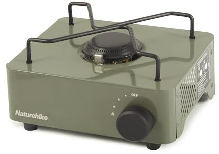 Naturehike Simple Design Mini Camping Stove Non-Collapsible Portable Gas Stove Compatible with Butane/Propane for Backyard BBQ Hiking Travel