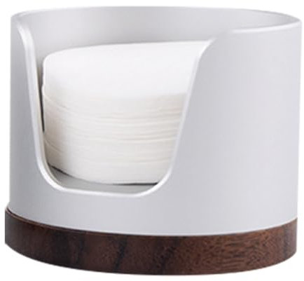 Boîte de rangement pour filtre à café - Organisateur Jar | Unité compacte avec couvercle intégré pour accessoires de table de brassage, tablette, pantry, tiroir, plan de travail ou coin de boisson