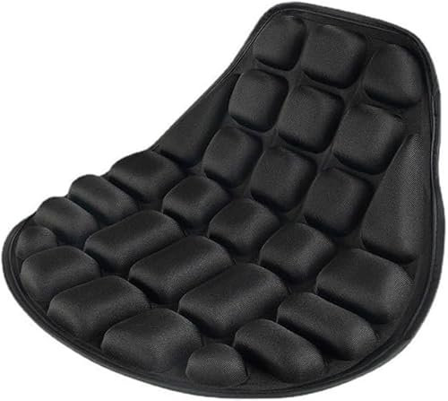 YNNBJX Cuscino Sella Moto per Triumph Street Triple 765 ab 2017, Antiscivolo Traspirante Assorbimento Ammortizzante Pressione Scarico della Scooter Copri,Black