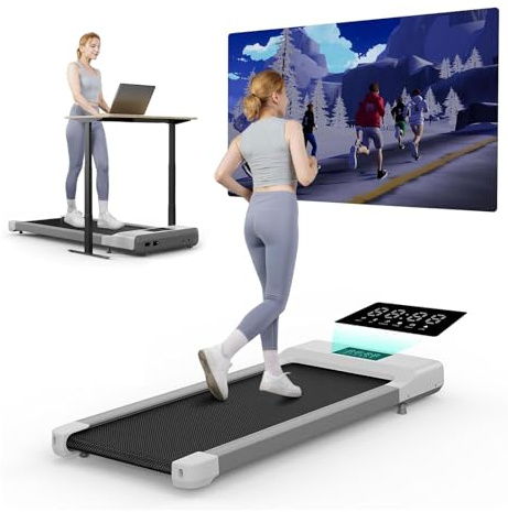 Under Desk Treadmill, Compact Treadmill for Walking & Jogging, 2.5HP Home & Office Exercise Machine