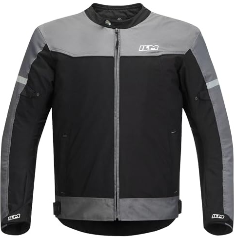 ILM Motorcycle Jacket with CE Armor Detachable Waterproof Liner Dual Sport All Season Riding for Men JF3