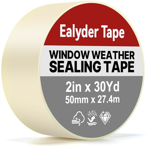 Cinta Sellado Ventana 50mm x 27,4m Transparente Anticorriente Aire