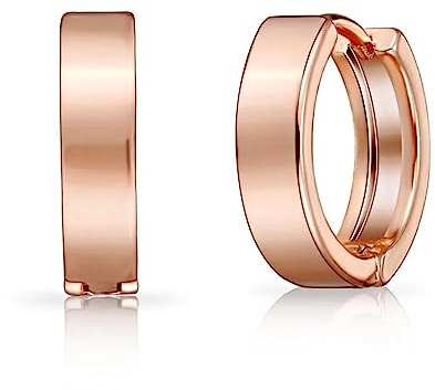 Philip Jones Rose Gold Plated Huggie Earrings