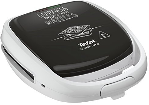 Tefal Appareil à gaufre, Multifonction, 2 jeux de plaques, Poignée sécurisée, Gaufrier Snack Time Happiness SW341112