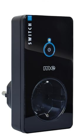 m-e CUVEO CR-S2000-S, Funk ferngesteuerte Steckdose zur Erweiterung bestehender CUVEO Systeme, 2000 Watt Schaltleistung, bis zu 100 Meter Reichweite, für Innen, Farbe Schwarz, 1 Stück