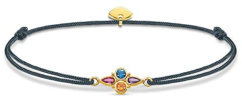 Thomas Sabo ladies-bracelet Little Secret Colourful Stones 925 Sterling silver yellow gold plating LS076-300-7-L20v
