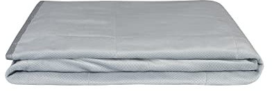 Gravity Couverture Lestée pour le Yoga Tapis De Méditation Lavable Meditation Mat Relaxation Couverture pour Meditation Coton Gris 110 x 170 cm 5 kg