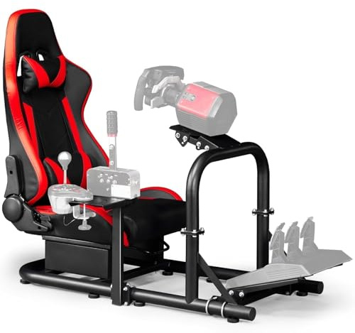 Dardoo GSL DD Racing Simulator Cockpit with Seat, Compatible with Logitech G29 G920 G923,for Thrustmaster, for Fanatec, Excluding Steering Wheel, Pedals, and Handbrake