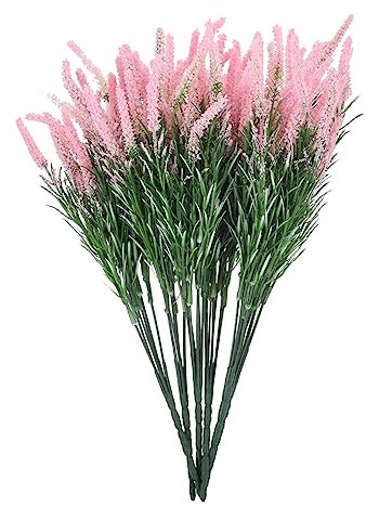CIMAXIC Dekorative Künstliche Lavendelblüten Simulierter Blumenschmuck Für Außen Kunstpflanzen Für Vasen Wohnzimmer Hochzeit Ganzjährige Dekoration
