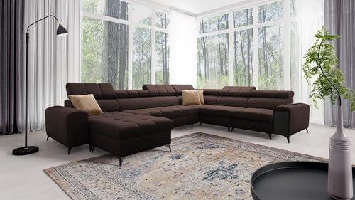 IM SOFA XXL Wohnlandschaft Riesensofa in U-Form Ecksofa GREKO VIII Farbe wählbar TOP Qaulität