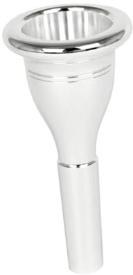 BESTonZON Tuba Mundstück aus Messing 13,3mm Cnc Beschichtet Ersatzteil für Tuba Instrumentenzubehör Silberfarben Hohe Klangdurchdringung Langlebig