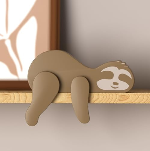 PUTSKA Woodland Nursery Decor – Animale in legno per la cameretta dei bambini, decorazione forestale per stanza, scaffale, camera da letto (bradipo)