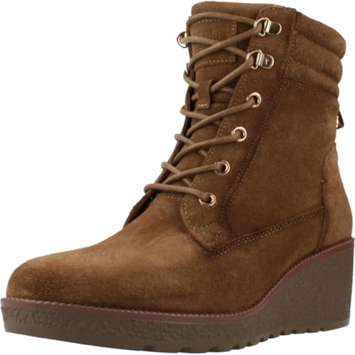 Carmela - Botín Cierre de Cremallera para Mujer, Color: Marron, Talla: 40