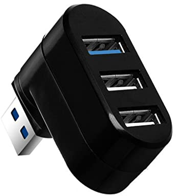 Hub-Adapter dreht den Hochgeschwindigkeits-Diskettenlaufwerk-Trenner, Computer-Mini-Zubehör (Farbe: Schwarz, Größe: Einheitsgröße) (Schwarz, Einheitsgröße)