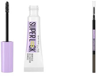 Make-Up Set Maybelline New York Augenbrauengel, Super Lock Brow Glue, Transparent, 8 g + Maybelline New York Augenbrauenstift, Brow Ultra Slim Liner, Nr. 04 Medium Brown