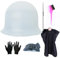 Pre-punched with Holes Silicone Highlight Caps Set for Color Hair Professional Reusable Highlighting Caps with Hooks & Salon Hairdressing Dyeing Staining Tools for Women Men