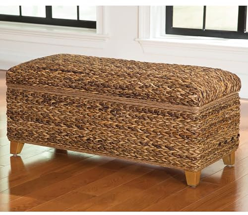 Amber Woven Banana Leaf Storage Trunk
