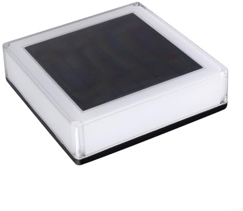 Zoegneer Colonne lumineuse d'extérieur à énergie solaire pour clôture, 3 couleurs commutables, lampe de jardin LED pour terrasse, balcon, allée