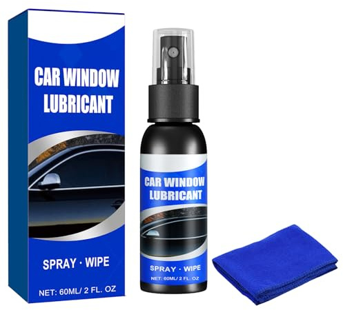 KOAHDE Lubricante de Bisagra de Bloqueo de Puerta,Lubricantes para Ventana de Coche,60ML,Especial para óxido y Reducción de Ruido,Limpieza de Tiras de Goma de Ventanas Resbaladizas,Lubricante