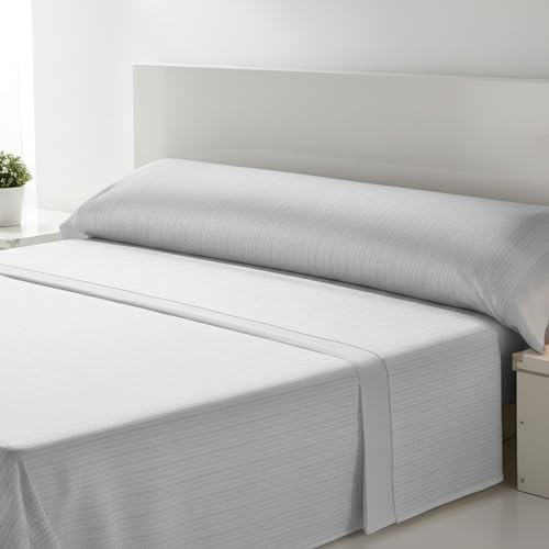 ECOMMERC3 Juego de Sábanas de Franela 3 Piezas Cama 120 Cebra Gris | Fabricado en España | Juego de Sábanas Invierno con Bajera, Encimera y Funda Almohada | Sábanas Calentitas Transpirables