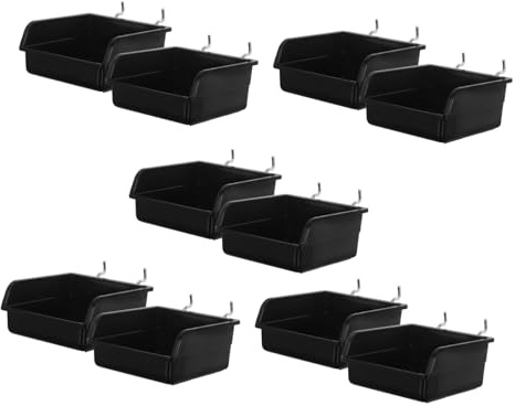 Yardenfun Lot De 10 Crochets De Rangement Pour Panneaux Perforés Bacs De Rangement Accessoires Pour Panneaux Perforés Étagères Transparentes Boîtes De Sortie Présentoirs Pour