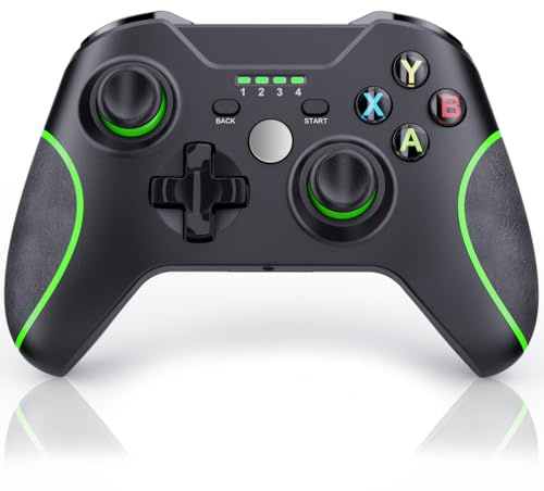 SWCTIM Xbox Controller Wireless für Xbox One, Xbox Series X/S, Xbox One X/S | Controller mit 3.5mm Kopfhörerbuchse,mit 2.4GHz Wireless Adapter,Schwarz