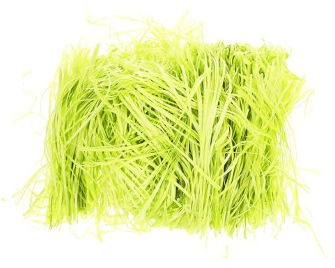 Ciieeo Green Raffia Grass Crinkle Paper Shred Filler 500g, Eco-friendly Basket Stuffing and Box Packing Paper for Shipping and Decoration