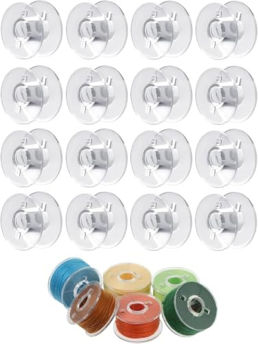50Pcs Sewing Machine Bobbins,Plastic Bobbins | Sewing Machine Accessories for Sewing Machine Universal Clear Bobbins
