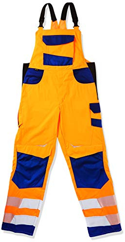 KÜBLER REFLECTIQ Latzhose PSA 2 – Warnschutz-Latzhose mit umlaufenden Reflexstreifen & Cordura-Verstärkungen