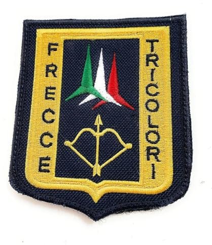 MAREL Patch Frecce Tricolor Parches para Ropa con Cinta Adhesiva 8,5 x 10 cm réplica