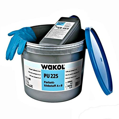Wakol PU 225 Parkettklebstoff A/B 10kg, 2-komponentige Polyurethanklebstoff