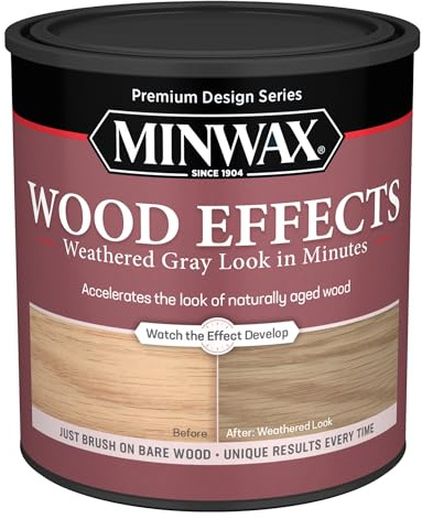 Minwax 402140000 Wood Effects, Weathered Gray, 1 Quart