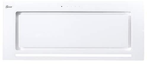 Gurari GCH 217 Hotte Intégrée Groupe filtrant,1000 m³/h,70 cm,Evacuation,3 Vitesses,LED Eclairage,Blanc Verre,Télécommande, TouchControl, hotte aspirante intégrée,Hotte aspirante de plafond,encastrée