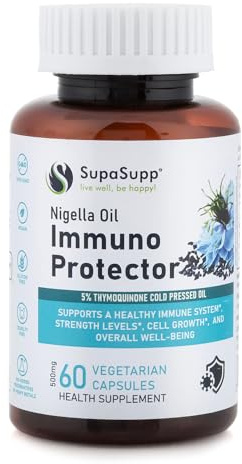 SRI SRI TATTVA Cold-Pressed Nigella Sativa Capsules for Immune Support and Vitality – Organic Black Seed Oil for Enhanced Strength and Healthy Cell Growth (60 Veg Caps, 500mg)