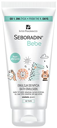 Seboradin Bebe Lozione Detergente Idratante Intensiva per Neonati, Bambini e Persone con Pelle Sensibile, Secca e Atopica, Detersione Delicata, Cura del Bambino, dal Primo Giorno, 200 ml