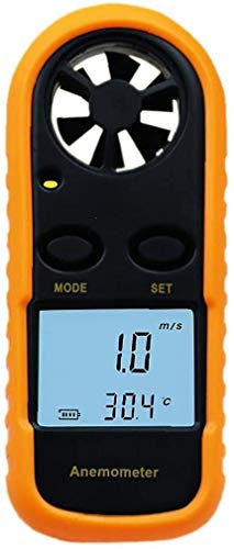 JJJ Anémomètre LCD Mini Mini Ventilateur Vitesse De Vélo Orange 0-30m / S ANMOCITÉ DE VELOCITÉ DE VELOCITÉ d'air AIR