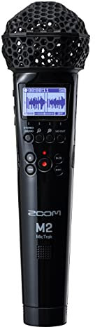 Zoom M2 MicTrak con galleggiante a 32 bit, capsula microfonica X/Y, modalità stereo, modalità mono, normalizzazione, monitoraggio a bordo, alimentato a batteria, per musicisti, podcaster e ENG