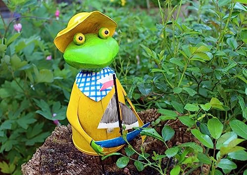 Gwenys Haus Sgabello per recinzioni rana con barca a vela