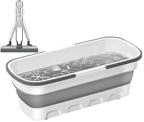 Cubo Plegable para fregona, Cubo Plegable para fregona de 532220 cm, Lavabo para Platos de 10 litros, Cubo pequeño portátil, Cubo para fregona de Limpieza, Cubo de plásico Plegable, Cubo para frego