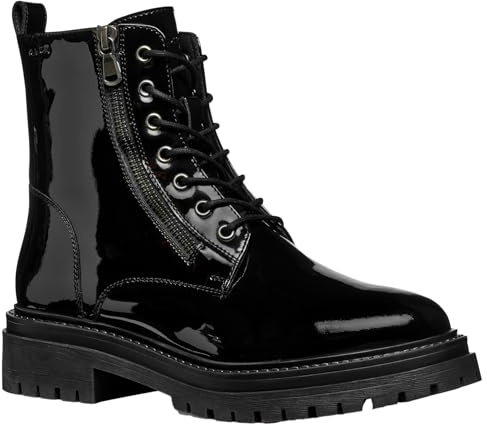 Geox Stivaletti Donna D Iridea K, Nero, 37 EU