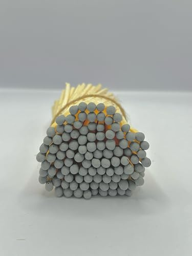 Long Grey Tip Refill Matches, Pack of 100, 4 Inch Matches for Candles, Wedding Matches, Long Grey Matches (Grey)