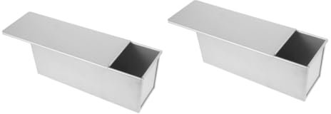 Ciieeo Lot De 2 Moules À Avec Couvercle En Métal Pour La Cuisson Du Polyvalents Pour Types De Pains