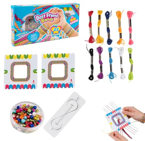Youery Freundschaftsbänder Bastelset, Freundschaft Armbänder Basteln Flechtset Knüpfset DIY Gewebtes Freundschaftsbänder Geburtstagsgeschenke