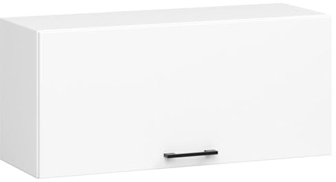 3E 3xE living.com Hängender Küchenschrank: eine Tür, EIN Regal, Farbe: Weiß, A: B: 80 cm, H: 29 cm, T: 30 cm.