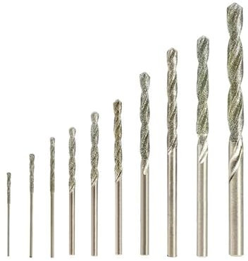 Twist Drill BitDiamond Coated HSS Twist Drill Bit 10pcs Micro Drill Bit For Tile Stone Marble Brick Hole Drilling Cutter