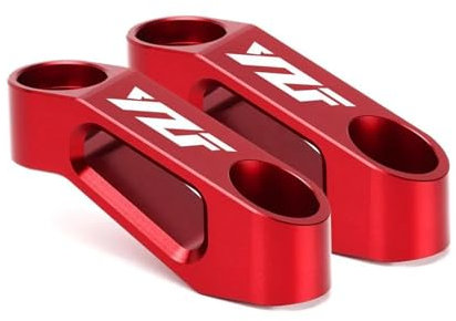 Hebebühne Für YAMA&HA YZF R1 R3 R6 R7 R125 R25 Yzf R1 Yzf R3 Yzf R6 Motorrad Rückspiegel Verlängerung Riser Verlängern Adapter(Red)
