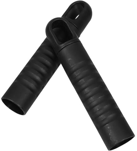 TOPBATHY Manchon D'extrémité de Balai 2pcs en Plastique Anti-dérapant Noir Trou Suspendre Diamètre 25mm pour Nettoyage Facile pour Manche de Balai